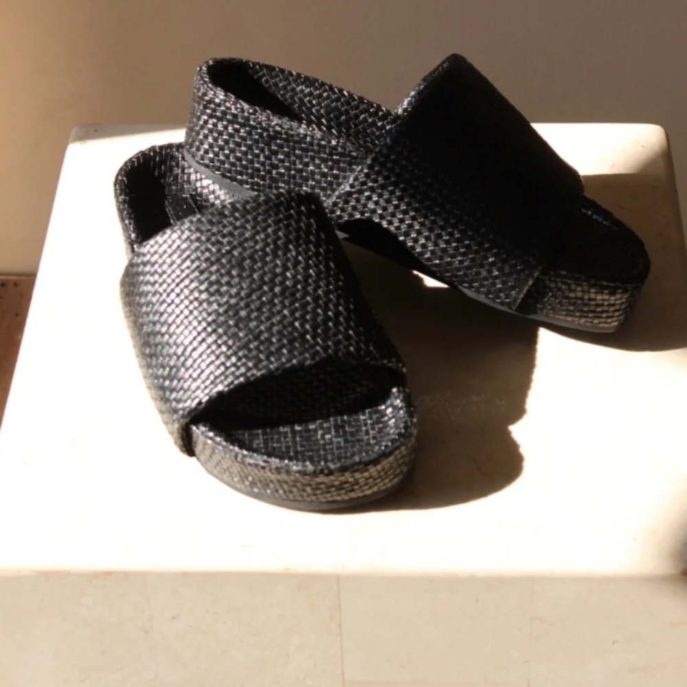 ST. AGNI Woven Everyday Flatform Slide